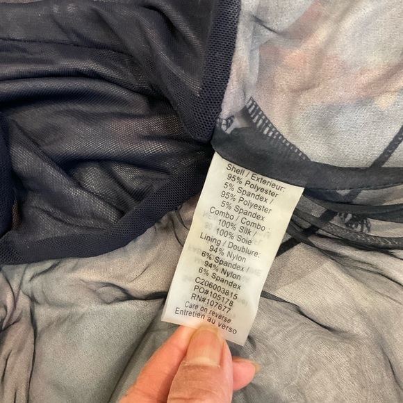 Alice + Olivia Womens Top XSmall Cap Sleeves Peplum Layered Tulle Exposed Zipper - Picture 10 of 11